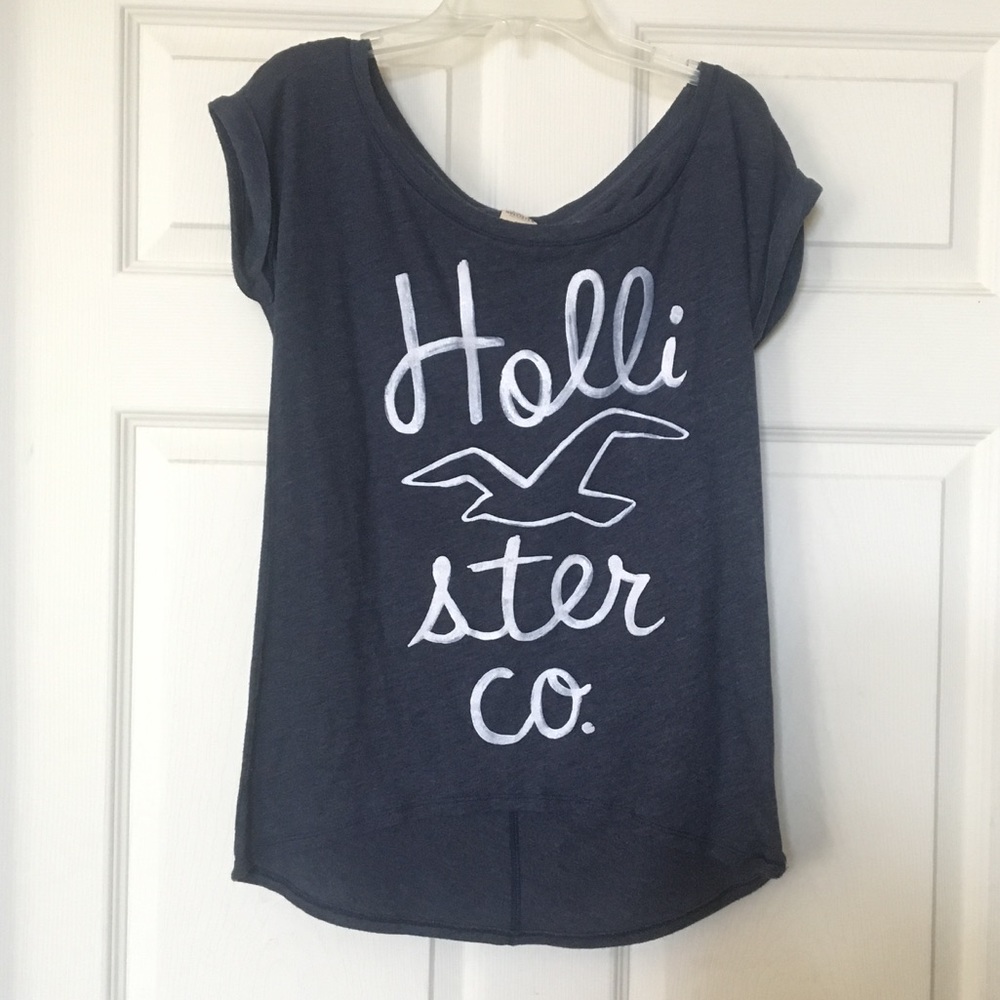 Hollister Printed Glitter Tee